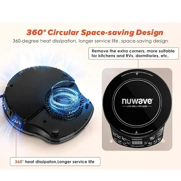 Nuwave PIC Flex Induction Cooktop Black New In Box 30501WR Precision - Picture 4 of 12